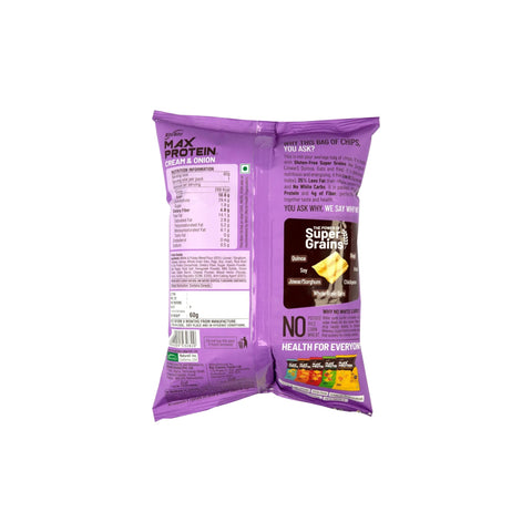 Max Protein Cream & Onion Multigrain Protein Chips