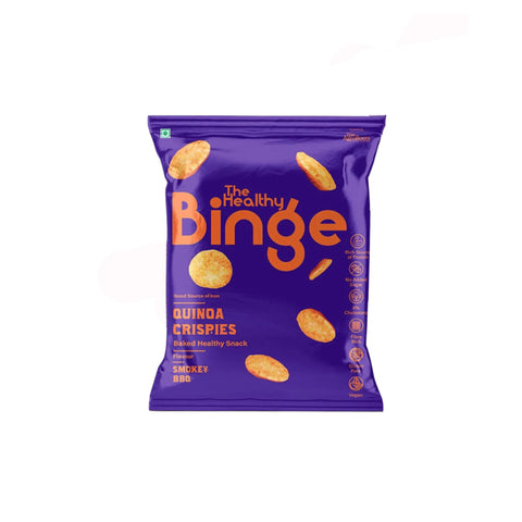 The Healthy Binge Quinoa Baked Chips Smokey Bbq