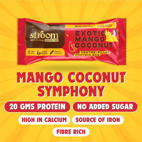 Stroom Exotic Mango Coconut Protein Bar