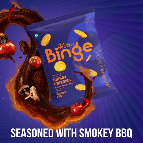 The Healthy Binge Quinoa Baked Chips Smokey Bbq
