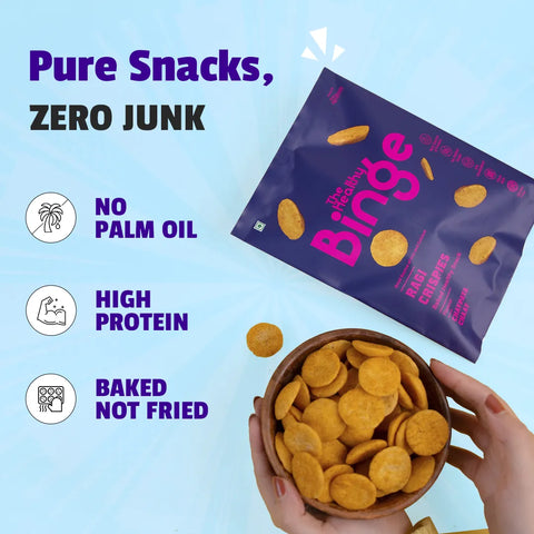 The Healthy Binge Ragi Baked Chips Chatpata Chaat
