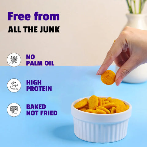 The Healthy Binge Moringa Jowar Baked Chips Indian Masala