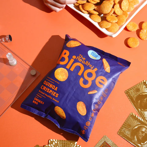 The Healthy Binge Quinoa Baked Chips Smokey Bbq