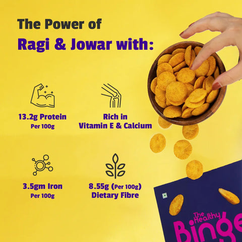 The Healthy Binge Ragi Baked Chips Chatpata Chaat