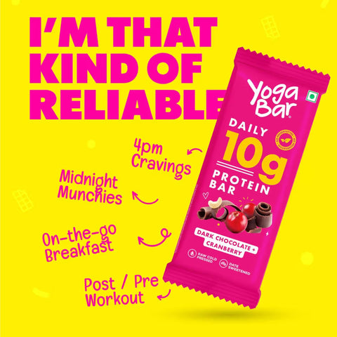 Yoga Bar Dark Chocolate and Cranberry Mini Protein Bar