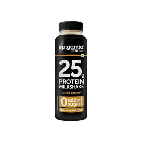 epigamia Turbo Vanilla-Caramel Protein Milkshake