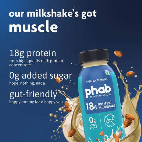 Phab Vanilla Almond Protein Milkshake