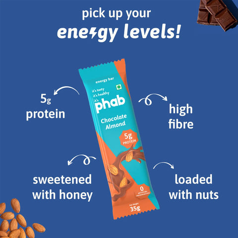 Phab Chocolate Almond Protein Energy Bar
