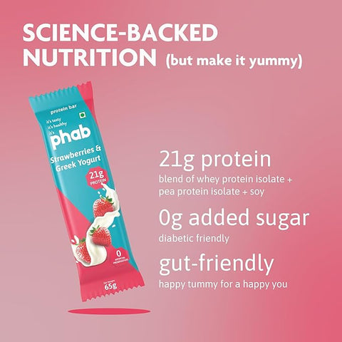Phab Strawberry and Greek Yogurt Protein Bar