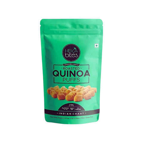 Heka Bites Roasted Quinoa Puffs Indian Chaat