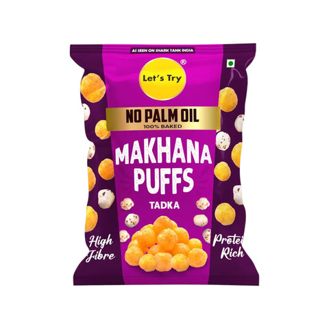 Let's Try Teekha Tadka Makhana Puffs