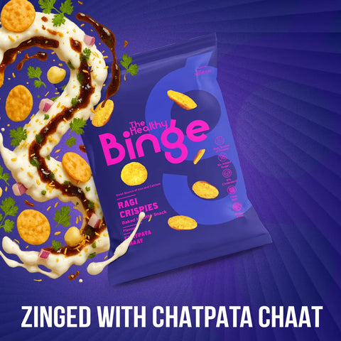 The Healthy Binge Ragi Baked Chips Chatpata Chaat