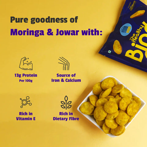 The Healthy Binge Moringa Jowar Baked Chips Indian Masala