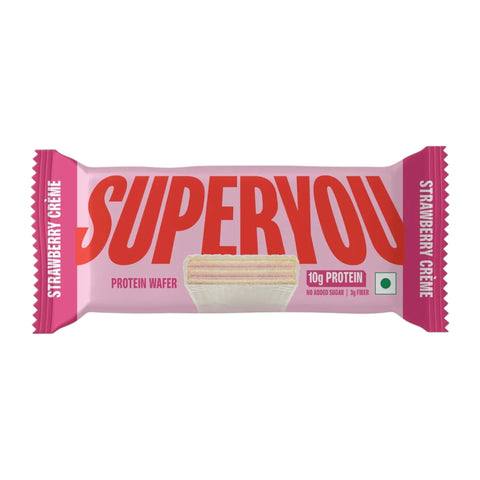 SuperYou Strawberry Creme Wafer Protein Bar